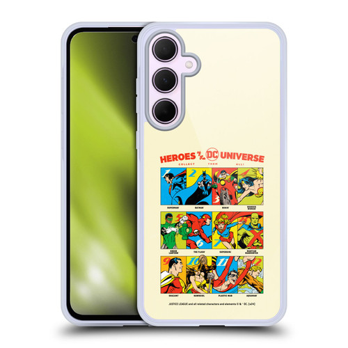Justice League DC Comics 90th Anniversary Heroes Soft Gel Case for Samsung Galaxy A35 5G