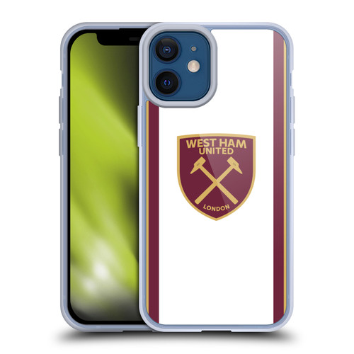 West Ham United FC 2024/25 Crest Kit Third Soft Gel Case for Apple iPhone 12 Mini