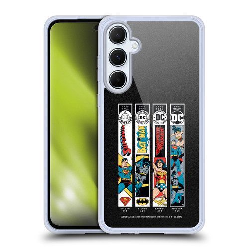 Justice League DC Comics 90th Anniversary Trinity Soft Gel Case for Samsung Galaxy A55 5G