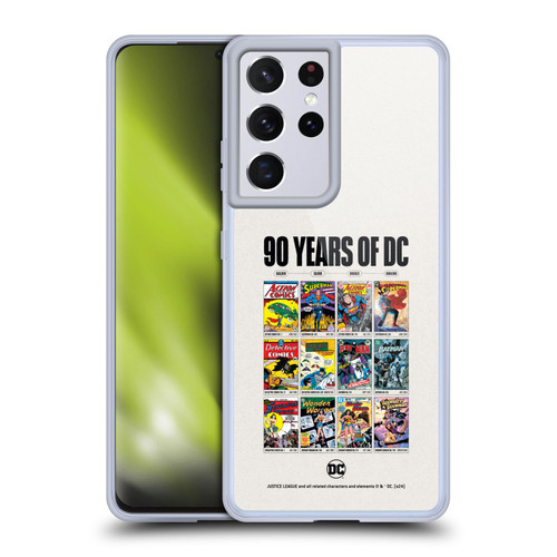 Justice League DC Comics 90th Anniversary Trinity Through Ages Soft Gel Case for Samsung Galaxy S21 Ultra 5G