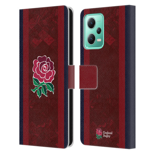 England Rugby Union 2024/25 Crest Kit Alternate Leather Book Wallet Case Cover For Xiaomi Redmi Note 12 5G