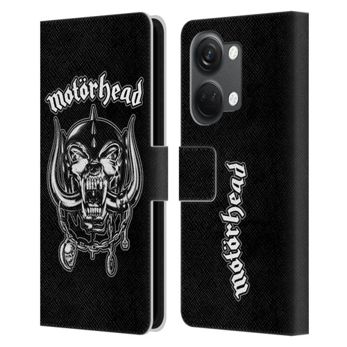 Motorhead Graphics Silver War Pig Leather Book Wallet Case Cover For OnePlus Nord 3 5G