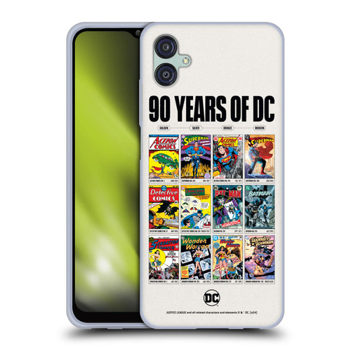 Justice League DC Comics 90th Anniversary Trinity Through Ages Soft Gel Case for Samsung Galaxy M04 5G / A04e