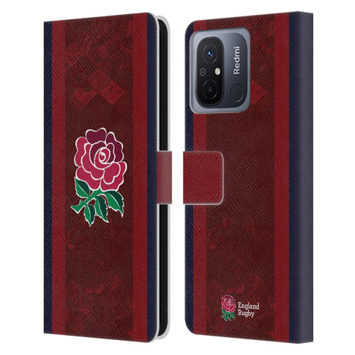 England Rugby Union 2024/25 Crest Kit Alternate Leather Book Wallet Case Cover For Xiaomi Redmi 12C