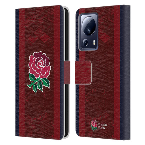 England Rugby Union 2024/25 Crest Kit Alternate Leather Book Wallet Case Cover For Xiaomi 13 Lite 5G