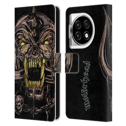Motorhead Graphics Snaggletooth Leather Book Wallet Case Cover For OPPO OnePlus Ace 3 5G