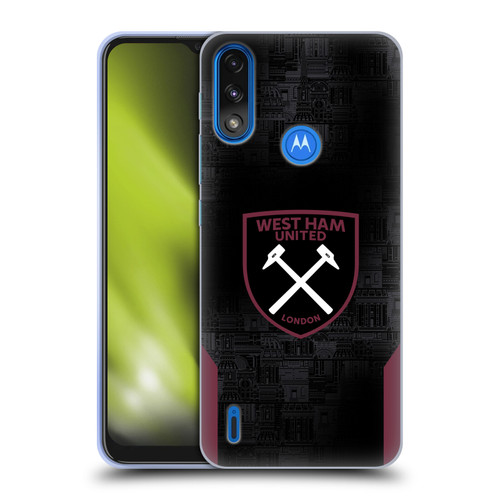 West Ham United FC 2024/25 Crest Kit Away Soft Gel Case for Motorola Moto E7 Power / Moto E7i Power West Ham United FC 2024/25 Crest Kit Away Soft Gel Case for Motorola Moto E7 Power / Moto E7i Power