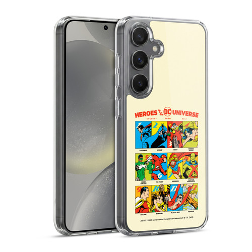 Justice League DC Comics 90th Anniversary Heroes Soft Gel Case for Samsung Galaxy S24 5G & MagSafe