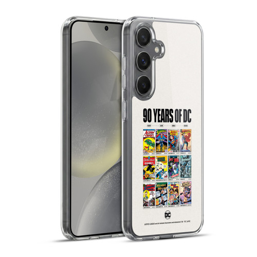 Justice League DC Comics 90th Anniversary Trinity Through Ages Soft Gel Case for Samsung Galaxy S24+ 5G & MagSafe