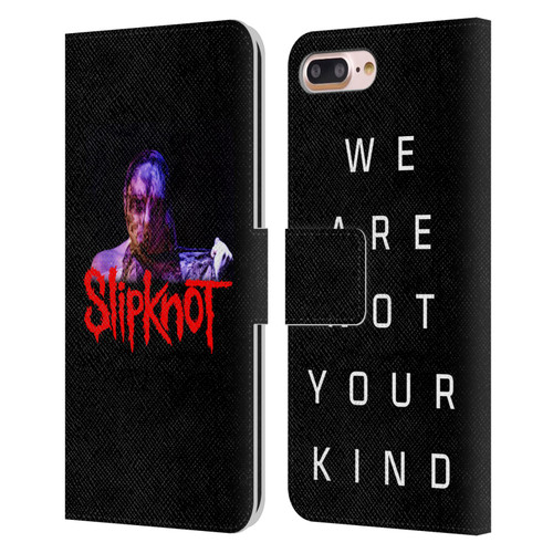 Slipknot We Are Not Your Kind Unsainted Leather Book Wallet Case Cover For Apple iPhone 7 Plus / iPhone 8 Plus