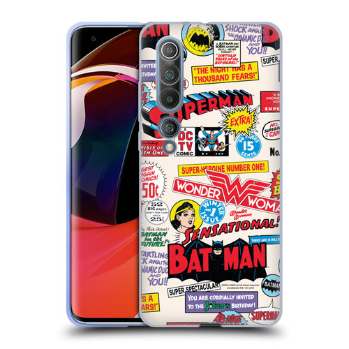 Justice League DC Comics 90th Anniversary Logo Pattern Soft Gel Case for Xiaomi Mi 10 5G / Mi 10 Pro 5G