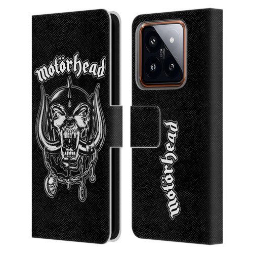 Motorhead Graphics Silver War Pig Leather Book Wallet Case Cover For Xiaomi 14