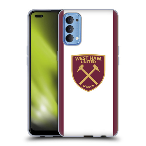 West Ham United FC 2024/25 Crest Kit Third Soft Gel Case for OPPO Reno 4 5G
