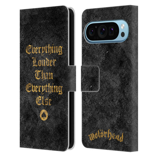 Motorhead Key Art Everything Louder Leather Book Wallet Case Cover For Google Pixel 9 / Pixel 9 Pro