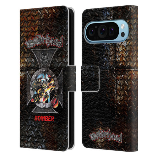 Motorhead Key Art Bomber Cross Leather Book Wallet Case Cover For Google Pixel 9 / Pixel 9 Pro