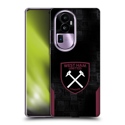 West Ham United FC 2024/25 Crest Kit Away Soft Gel Case for OPPO Reno10 Pro+