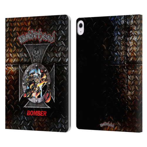 Motorhead Key Art Bomber Cross Leather Book Wallet Case Cover For Apple iPad Air 13 2024