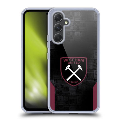 West Ham United FC 2024/25 Crest Kit Away Soft Gel Case for Samsung Galaxy A54 5G