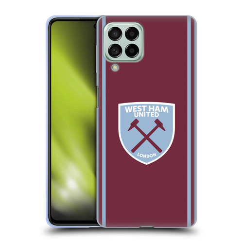 West Ham United FC 2024/25 Crest Kit Home Soft Gel Case for Samsung Galaxy M53 (2022)