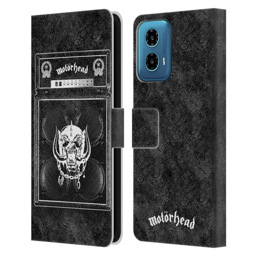 Motorhead Key Art Amp Stack Leather Book Wallet Case Cover For Motorola Moto G34 5G