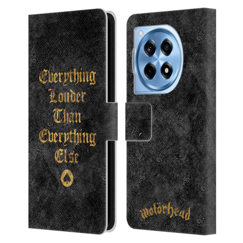 Motorhead Key Art Everything Louder Leather Book Wallet Case Cover For OnePlus 12R