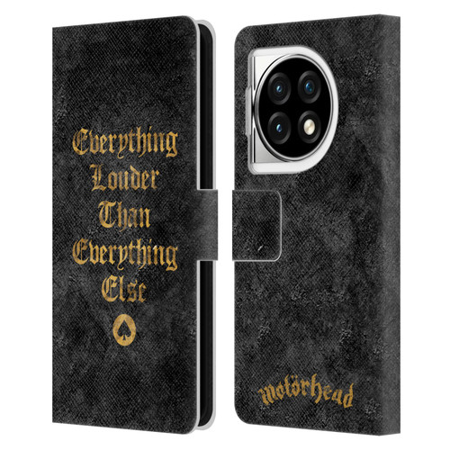 Motorhead Key Art Everything Louder Leather Book Wallet Case Cover For OPPO OnePlus Ace 3 5G