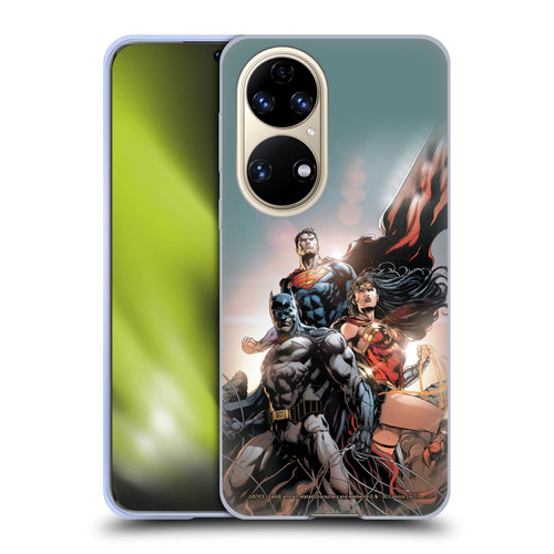 Justice League DC Comics Comic Book Covers Rebirth Trinity #1 Soft Gel Case for Huawei P50