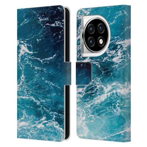 PLdesign Water Sea Leather Book Wallet Case Cover For OPPO OnePlus Ace 3 5G