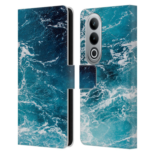 PLdesign Water Sea Leather Book Wallet Case Cover For OPPO OnePlus Ace 3V 5G