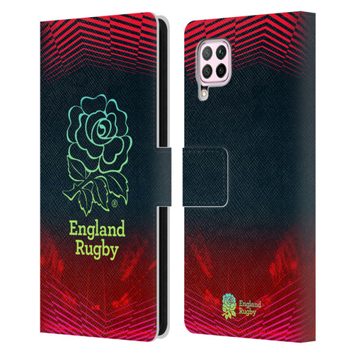 England Rugby Union This Rose Means Everything Logo in Red Leather Book Wallet Case Cover For Huawei Nova 6 SE / P40 Lite