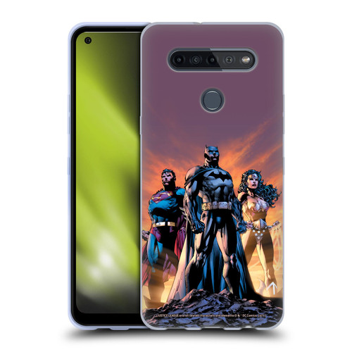 Justice League DC Comics Comic Book Covers Icons Trinity Soft Gel Case for LG K51S