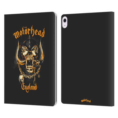 Motorhead Logo Warpig England Leather Book Wallet Case Cover For Apple iPad Air 13 2024