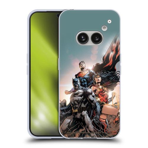 Justice League DC Comics Comic Book Covers Rebirth Trinity #1 Soft Gel Case for Nothing Phone (2a)