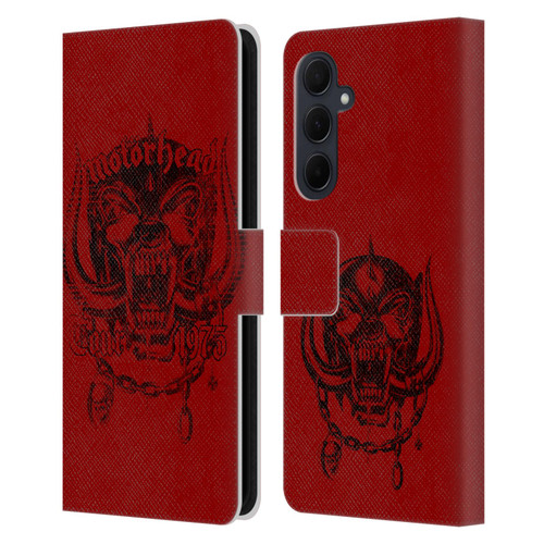 Motorhead Tours 1975 Leather Book Wallet Case Cover For Samsung Galaxy A35 5G