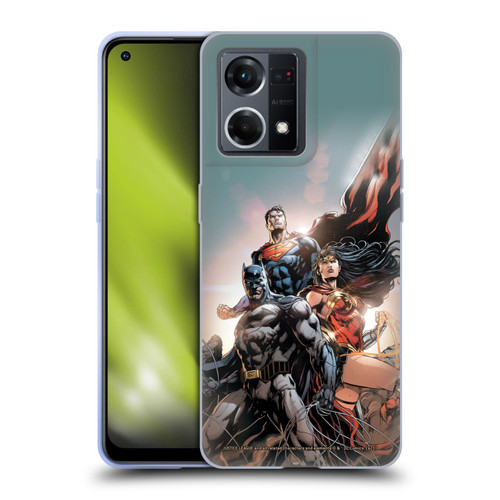 Justice League DC Comics Comic Book Covers Rebirth Trinity #1 Soft Gel Case for OPPO Reno8 4G