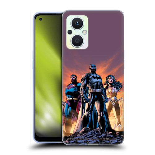 Justice League DC Comics Comic Book Covers Icons Trinity Soft Gel Case for OPPO Reno8 Lite