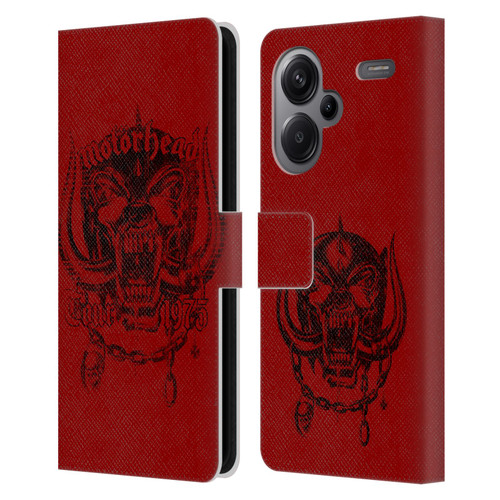 Motorhead Tours 1975 Leather Book Wallet Case Cover For Xiaomi Redmi Note 13 Pro Plus 5G