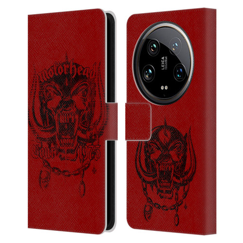 Motorhead Tours 1975 Leather Book Wallet Case Cover For Xiaomi 14 Ultra