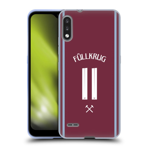 West Ham United FC 2024/25 Players Home Kit Niclas Füllkrug Soft Gel Case for LG K22