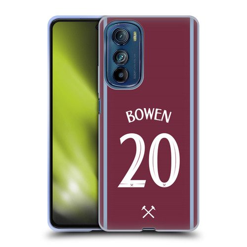 West Ham United FC 2024/25 Players Home Kit Jarrod Bowen Soft Gel Case for Motorola Edge 30