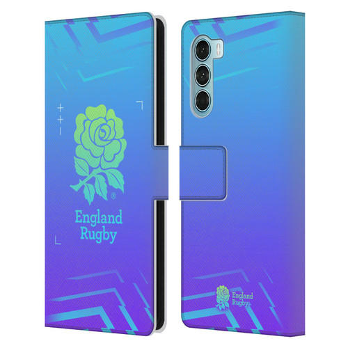 England Rugby Union This Rose Means Everything Logo in Purple Leather Book Wallet Case Cover For Motorola Edge S30 / Moto G200 5G