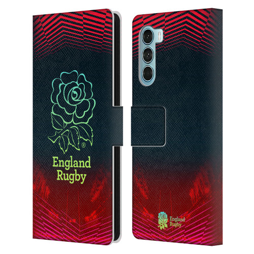 England Rugby Union This Rose Means Everything Logo in Red Leather Book Wallet Case Cover For Motorola Edge S30 / Moto G200 5G