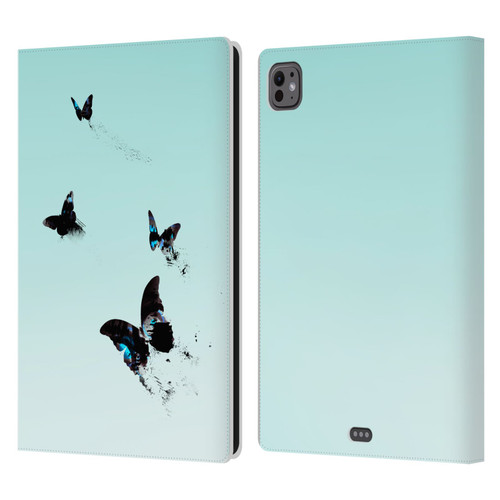 Alyn Spiller Animal Art Butterflies 2 Leather Book Wallet Case Cover For Apple iPad Pro 11 M4 2024