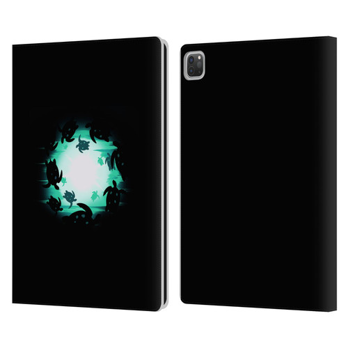 Alyn Spiller Animal Art Turtles Leather Book Wallet Case Cover For Apple iPad Pro 13 M4 2024