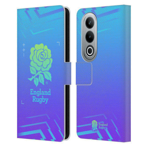 England Rugby Union This Rose Means Everything Logo in Purple Leather Book Wallet Case Cover For OPPO OnePlus Ace 3V 5G