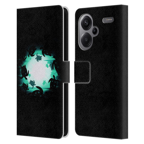 Alyn Spiller Animal Art Turtles Leather Book Wallet Case Cover For Xiaomi Redmi Note 13 Pro Plus 5G