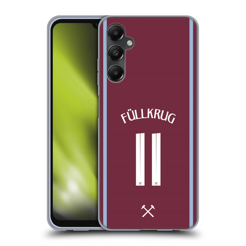 West Ham United FC 2024/25 Players Home Kit Niclas Füllkrug Soft Gel Case for Samsung Galaxy A05s