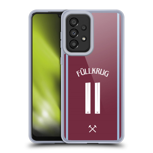 West Ham United FC 2024/25 Players Home Kit Niclas Füllkrug Soft Gel Case for Samsung Galaxy A33 5G (2022)