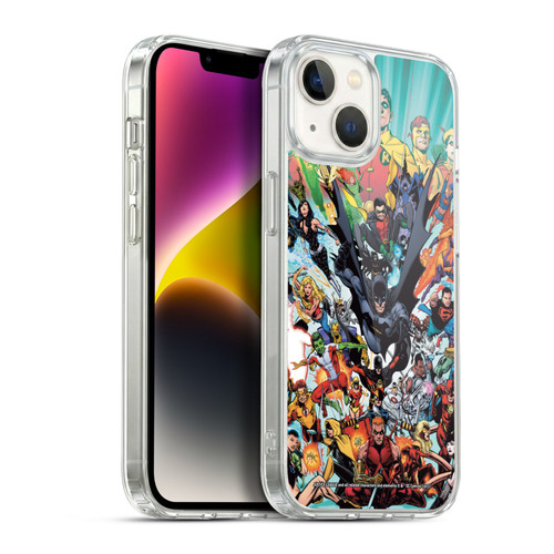 Justice League DC Comics Teen Titans Comic Art #100 Variant Soft Gel Case for Apple iPhone 14