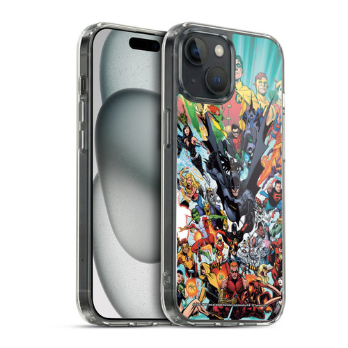 Justice League DC Comics Teen Titans Comic Art #100 Variant Soft Gel Case for Apple iPhone 15 & MagSafe
